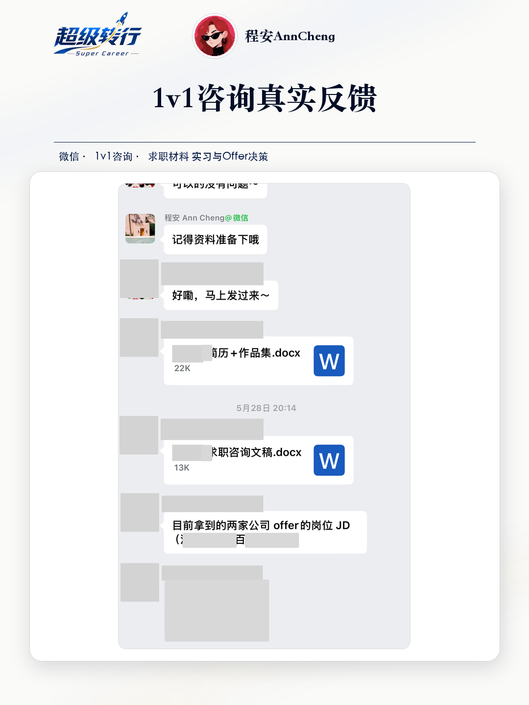 1v1咨询真实反馈：求职材料 产品设计背景比较两个Offer，第1张
